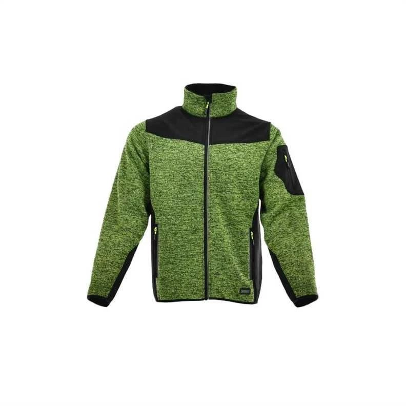 Džemperis Sara Workwear Comfort, juoda sp./žalia sp., 2XL dydis