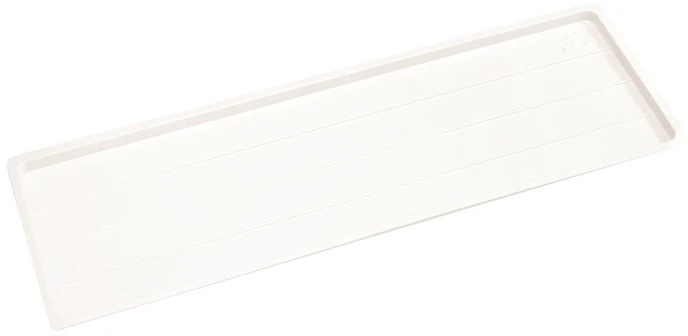 Indų džiovyklės padėklas Rejs, 44 cm x 5.7 cm x 1.5 cm, plastikas, balta sp.