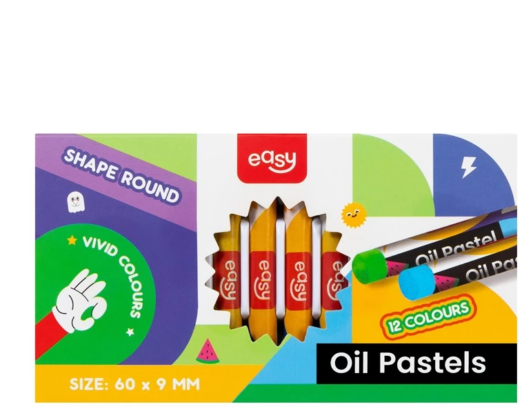 Easy Oil pastelės 12 spalvų EASY (234003)