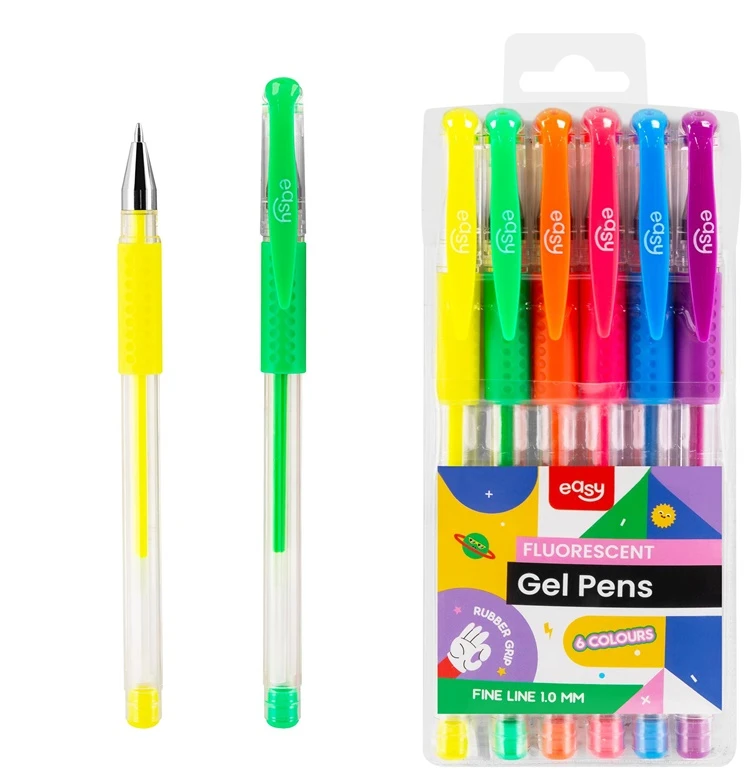 Easy RAŠIKLIAI GELINIAI NEONINIAI 1MM 6VNT