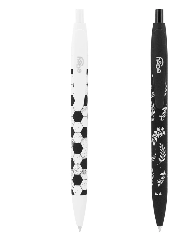 Easy Ballpoint pen. baltas col./juodas col.. 0.7 mm