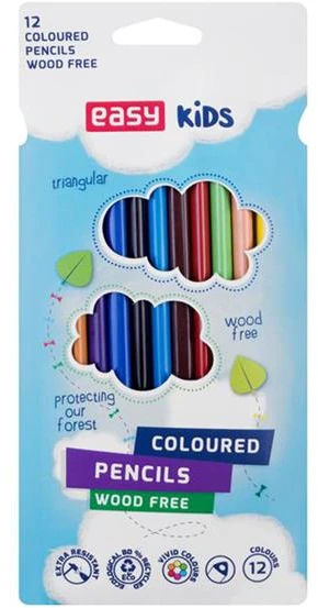 Spokey Kredki Ołówkowe Easy 12 Kolorów Trójkątne Plastikowe (839955)