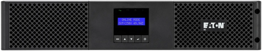 EATON 9E UPS Rack kintamosios srovės 200/220/230/240 V 1800 W 2000 VA vienfazis 6 x švino-rūgšties akumuliatorius 7 Ah RS-232 USB oc 6 2U 19 juodas
