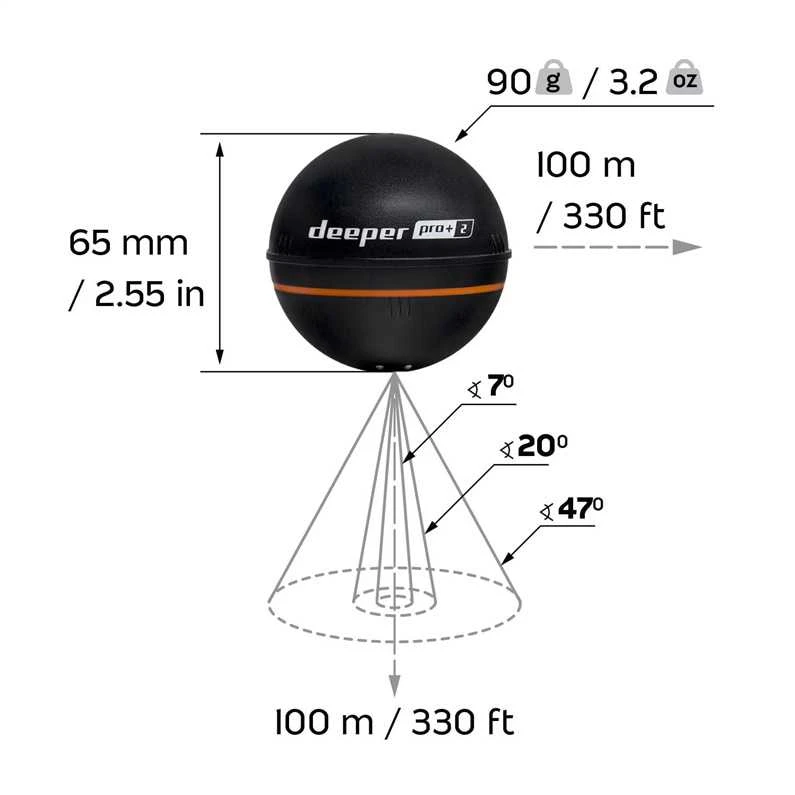 Deeper išmanusis sonaras Smart Sonar PRO+ 2