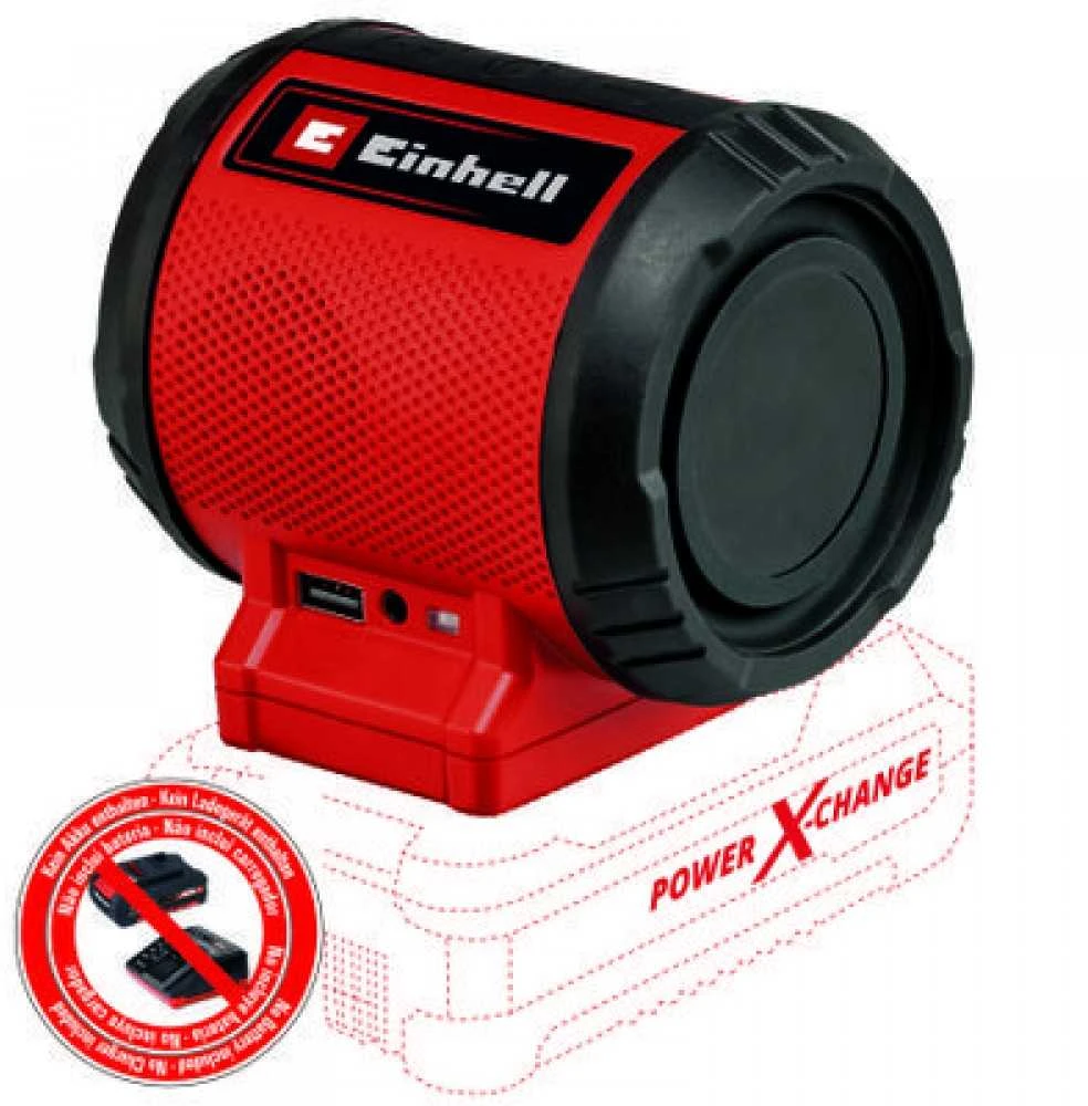 Bluetooth® garso kolonėlė Einhell TC-SR 18 Li BT - Solo; 18 V (be akumuliatoriaus ir pakrovėjo)