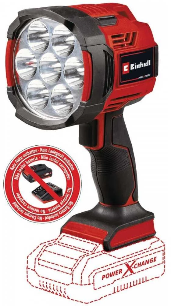 Akumuliatorinis prožektorius Einhell TE-CL 18/2500 LIAC be akumuliatoriaus ir kroviklio