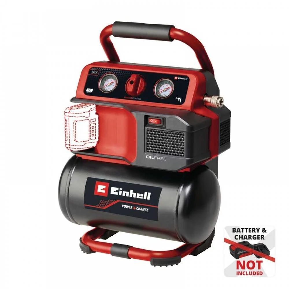 Einhell TE-AC 18/75 Li OF-Solo oro kompresorius 75 l/min Baterija
