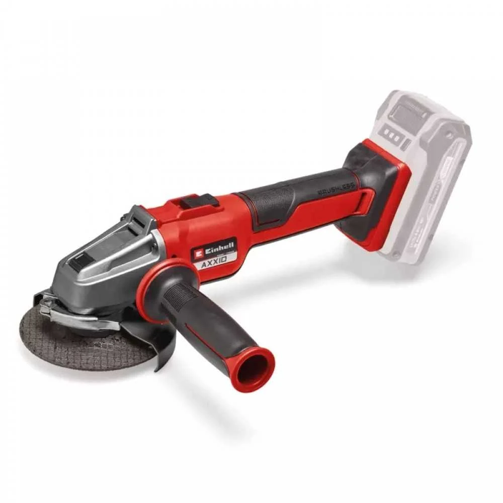 Kampinis šlifuoklis Einhell AXXIO 18/115 Q Solo; 115 mm; 18 V (be akumuliatoriaus ir pakrovėjo)