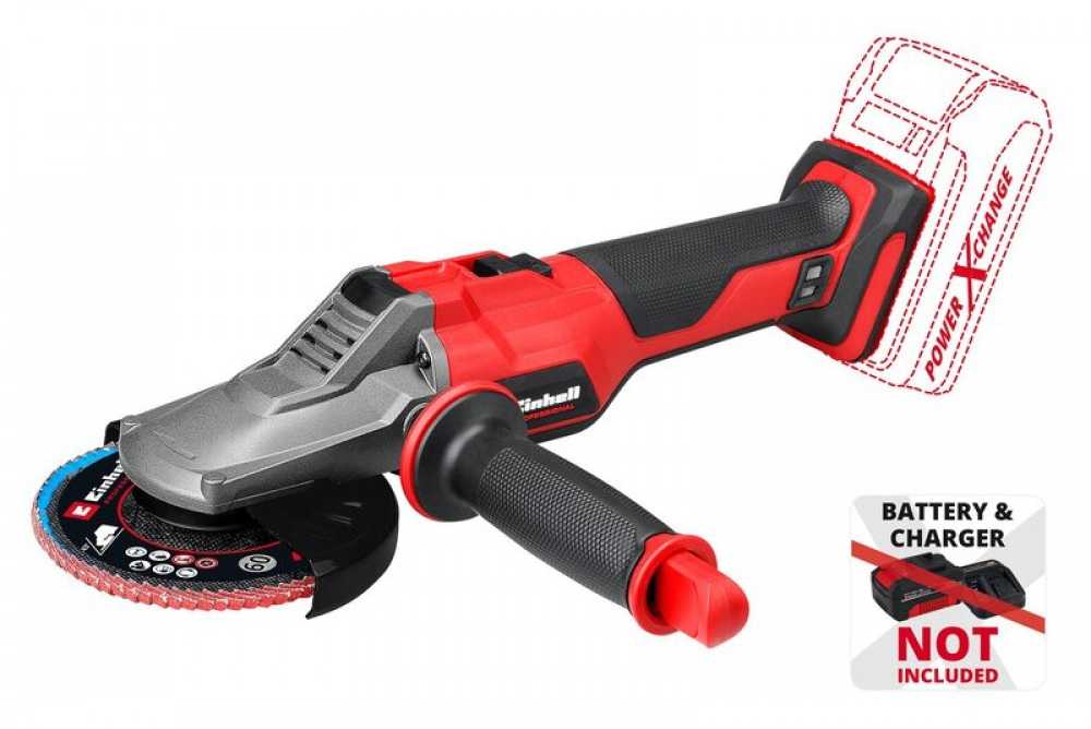 Šlifuoklis Einhell TP-AG 18/125 F Li BL - Solo kampinis šlifuoklis 12,5 cm 8500 RPM 700 W 1,57 kg