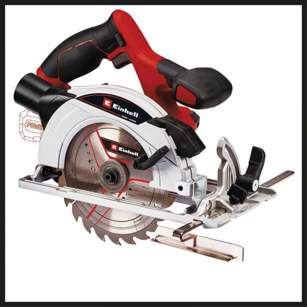 Einhell Akumuliatorinis diskinis pjūklas TE-CS 18/165-1 Li be akumuliatoriaus ir kroviklio