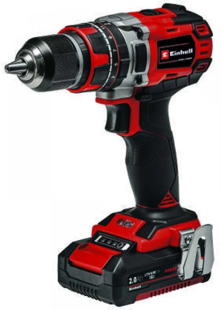 Smūginis Akumuliatorinis  Einhell TE-CD 18/50 Li-i BL 1800 RPM 2.35 kg Juodas, Raudona