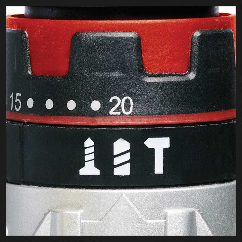 Grąžtas Suktuvas - gręžtuvas Einhell Einhell akumuliatorinis plaktukas TE-CD 12/1 Li-i, 12V (raudona / juoda, 2x Li-ion baterija 2,0Ah)