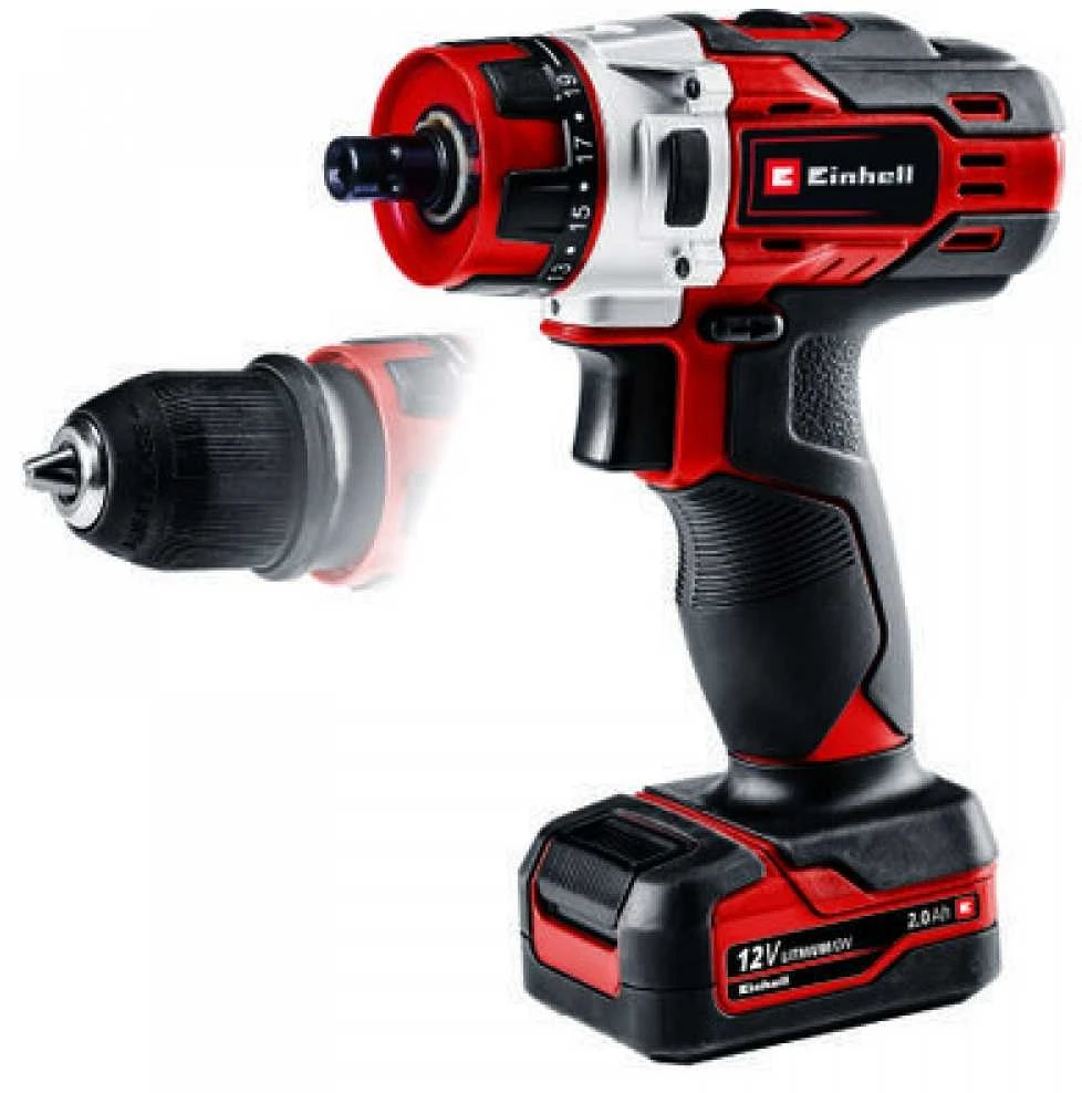 Gręžimo staklės Einhell TE- CD 12 / 1 X- LI 12 V 1 x baterija 2 Ah