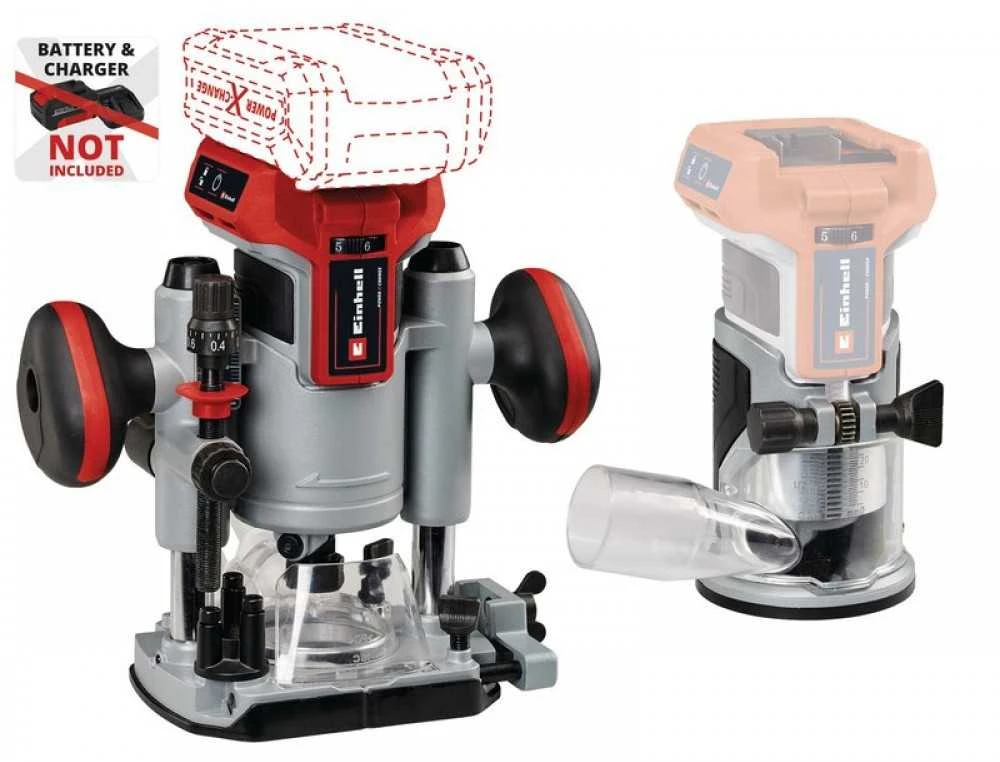 Einhell TP-RO 18 freza su keičiamais pagrindais