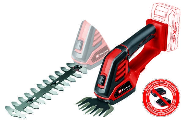 Gyvatvorių ir žolės žirklės Einhell GE-CG 18/100 Li-Solo; 18 V (be akumuliatoriaus ir pakrovėjo)