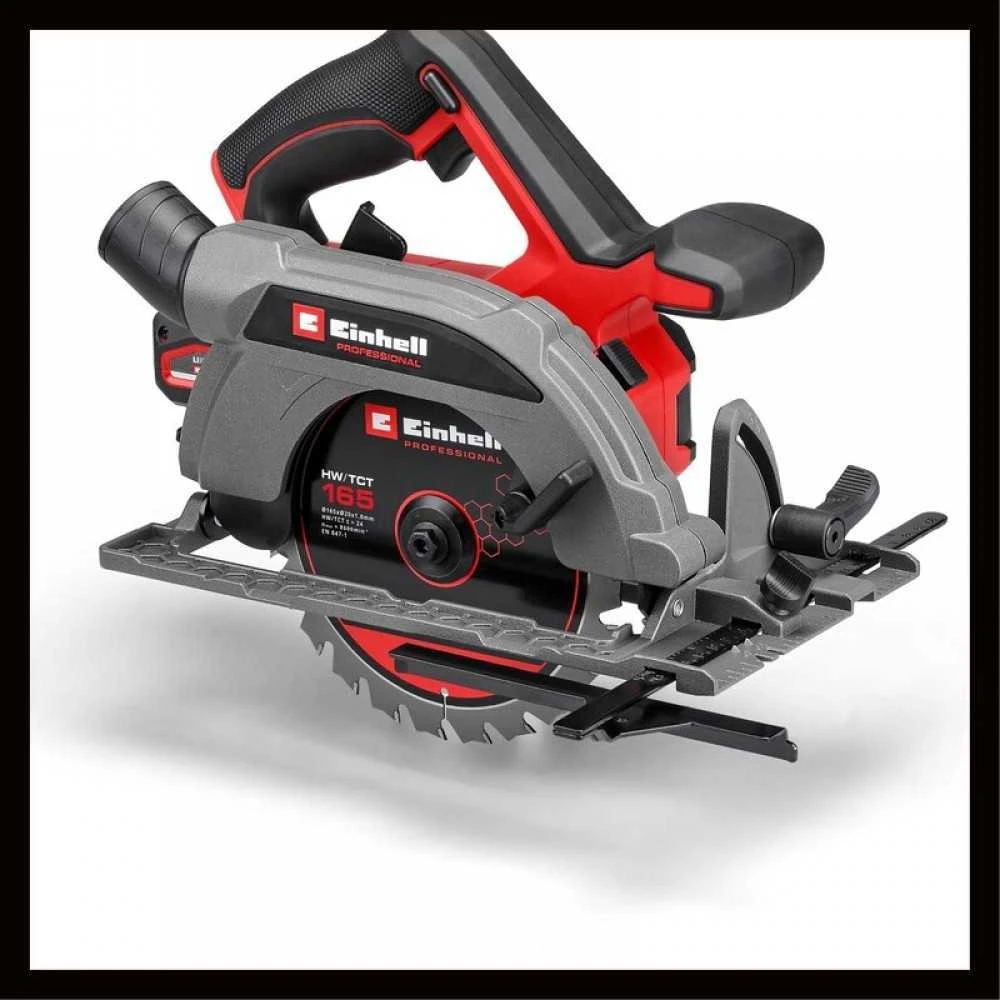 EINHELL akumuliatorinis diskinis pjūklas 18V TP CS 18/165 Li BL be akumuliatoriaus ir kroviklio 4331225