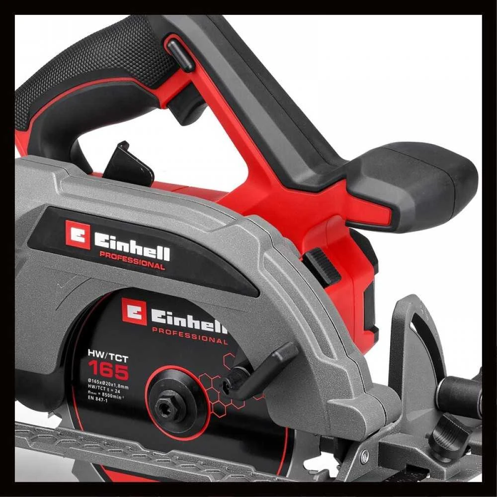 EINHELL akumuliatorinis diskinis pjūklas 18V TP CS 18/165 Li BL be akumuliatoriaus ir kroviklio 4331225