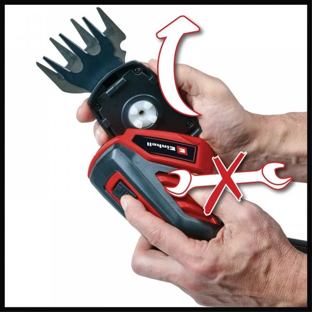 Gyvatvorių ir žolės žirklės Einhell GC-CG 3.6/70 Li; 3,6 V; 1x2,0 Ah akum.
