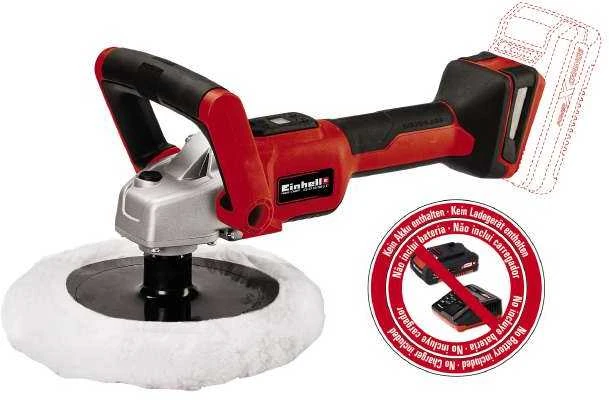 Einhell Rotorinis poliruoklis CE-CP 18/180 Li E-be akumuliatoriaus ir kroviklio 18 V
