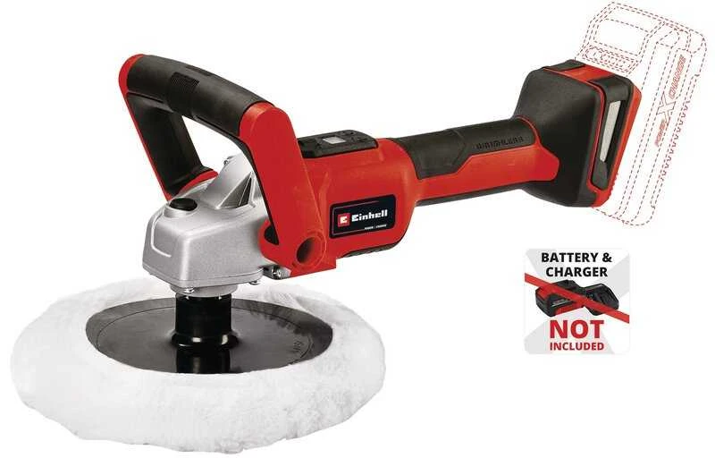 Einhell Rotorinis poliruoklis CE-CP 18/180 Li E-be akumuliatoriaus ir kroviklio 18 V
