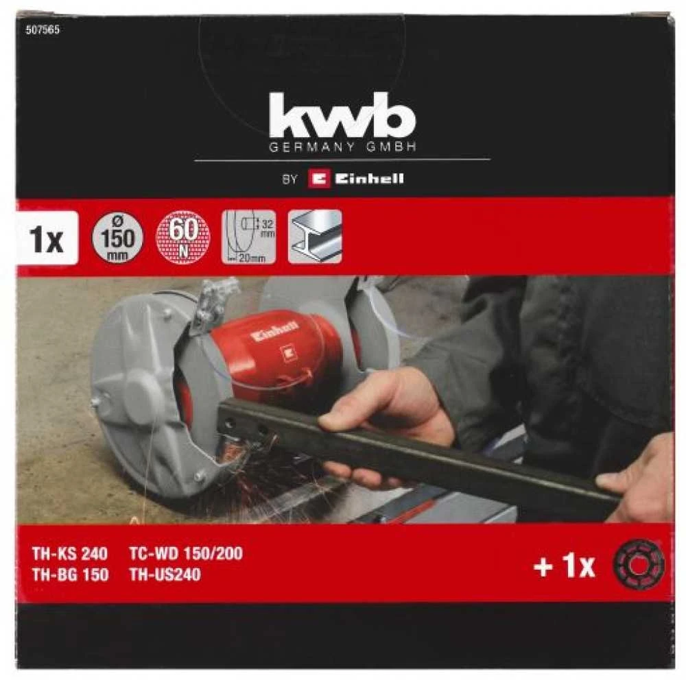 KWB by Einhell šlifavimo diskas 150x12.7x20 P60