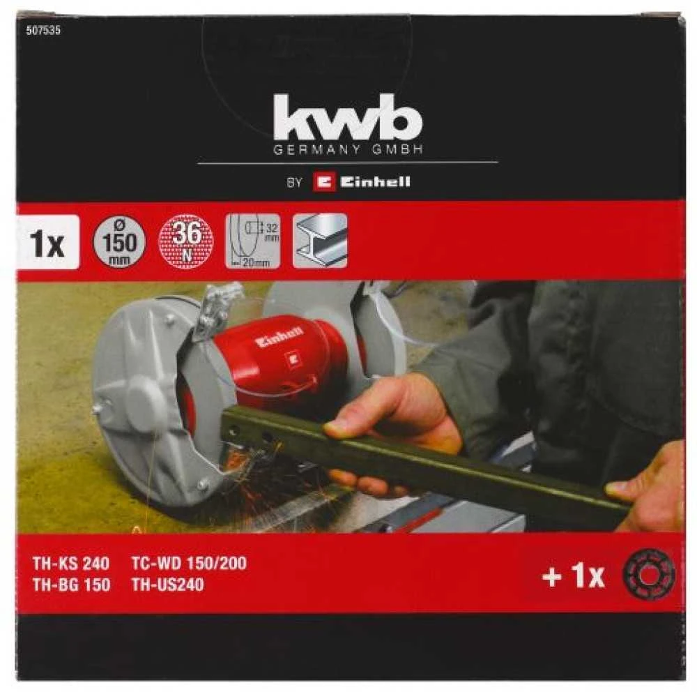 KWB by Einhell šlifavimo diskas 150x12.7x20 P36