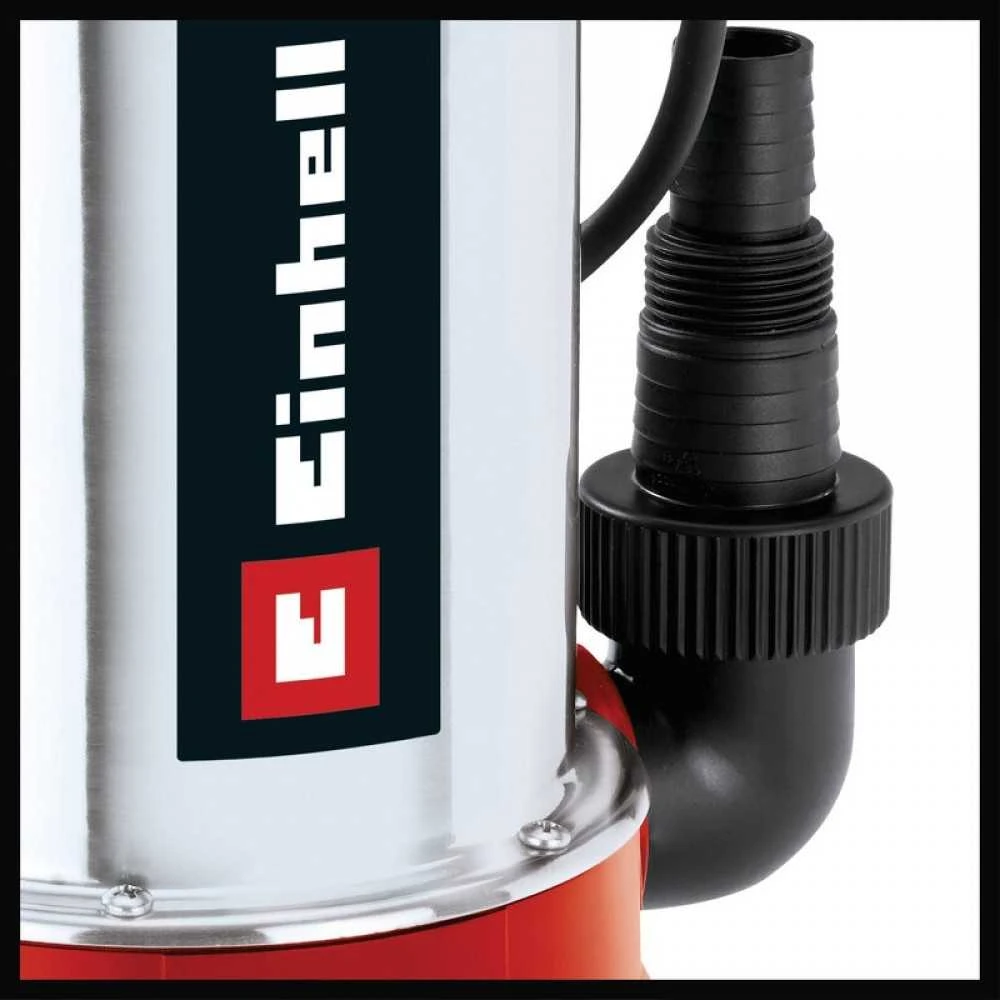 „Einhell“ nešvaraus vandens siurblys GC-DP 6315 N, panardinamas / slėginis siurblys (raudonas / nerūdijančio plieno, 630 vatų)