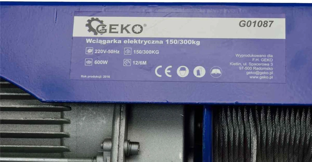 Elektrinė gervė GEKO 150/300kg
