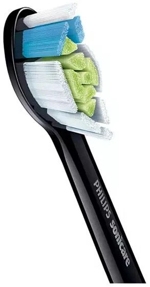 8 dalių šepetėlių galvučių pakuotė Philips Sonicare Optimal White HX6068/88, Juodos spalvos