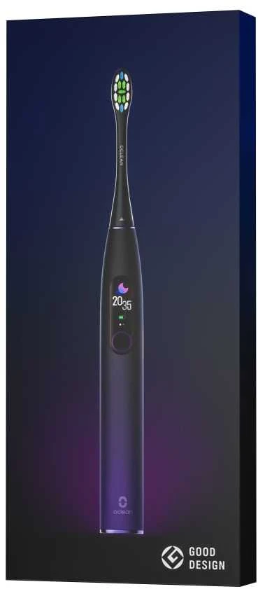Elektrinis dantų šepetėlis Oclean X Pro, violetinis (Aurora Purple)
