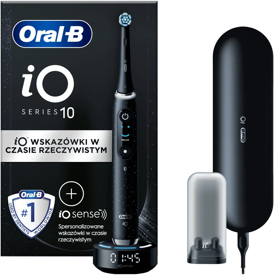 Elektrinis dantų šepetėlis Oral-B iO Series 10, juoda sp.
