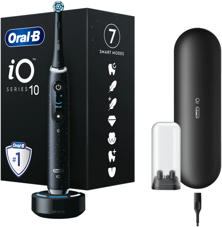 Elektrinis dantų šepetėlis Oral-B iO Series 10, juoda sp.