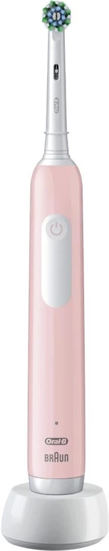 Oral-B Braun D305.513.3 Pro Series 1 Elektrinis Dantų Šepetėlis Rožinė Cross Action