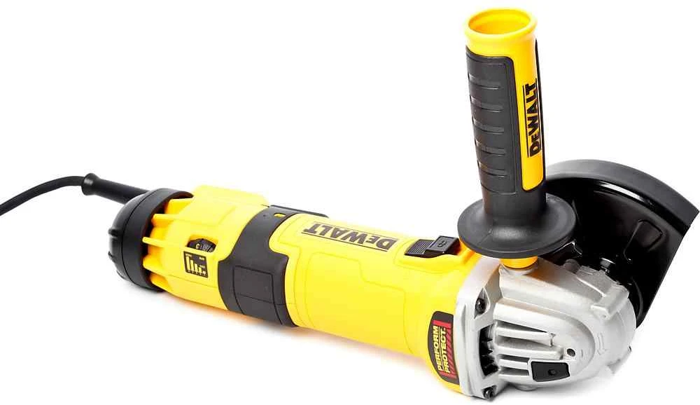 Elektrinis kampinis šlifuoklis Dewalt DWE4257-QS, su šepetėliais, 1500 W