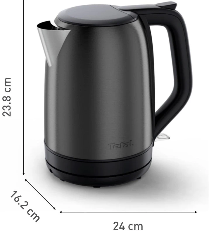 TEFAL Virdulys | KO5S08E0 Subito | Electric | 2400 W | 1.7 L | Nerūdijantis plienas | 360° rotational base | Pilkas
