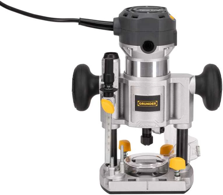 Grunder freza 710W su gylio reguliavimo mechanizmu