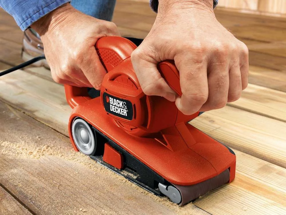 Black & Decker Juodas + DECKER DIRŽINIS ŠLIUOTUVAS 720 W 75 x 457 mm KA86