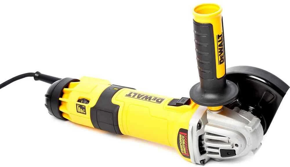 DeWalt kampinis elektrinis šlifuoklis DWE4257-QS 125 mm, reguliuojamos apsukos