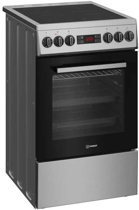INDESIT viryklė | IS5V8CSX/P | Kaitlentės tipas: keraminė | Orkaitės tipas: elektrinė | Nerūdijančio plieno | Plotis 50 cm | Grilis | Gylis 60 cm | 55 l