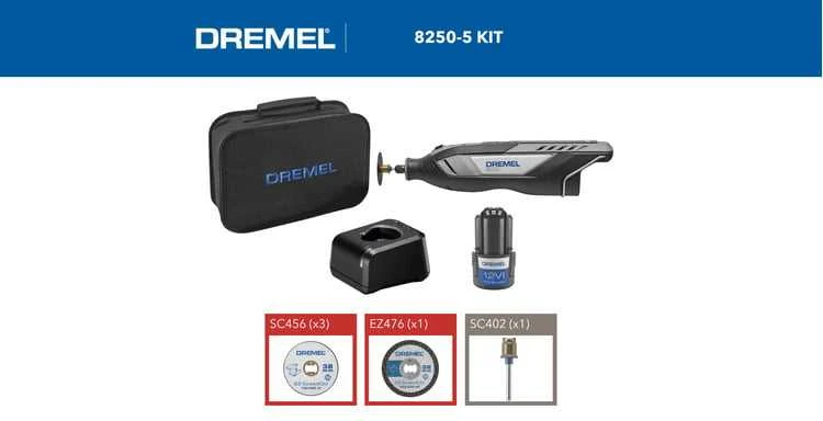Daugiafunkcis įrankis Dremel 8250-5, su 5 priedais