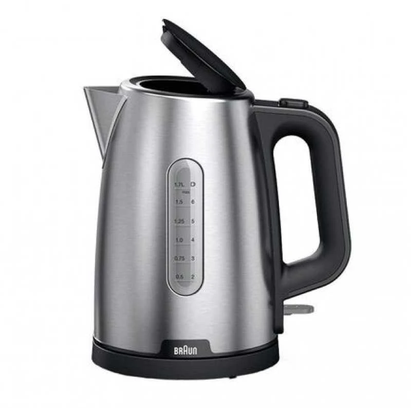 Elektrinis virdulys Braun PurShine WK1500BK, 1.7 l, sidabro sp./juoda sp.