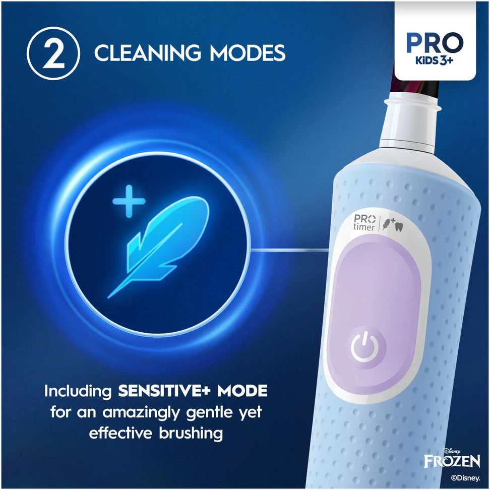 Braun D103.413.2K Vitality PRO Kids Elektrinis Dantų Šepetėlis 3+ Frozen