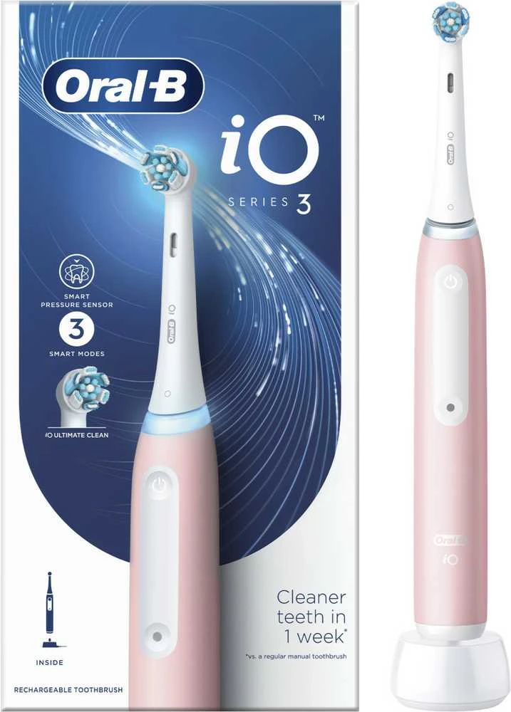 Elektrinis dantų šepetėlis Oral-B iO Series 3, rožinė sp.