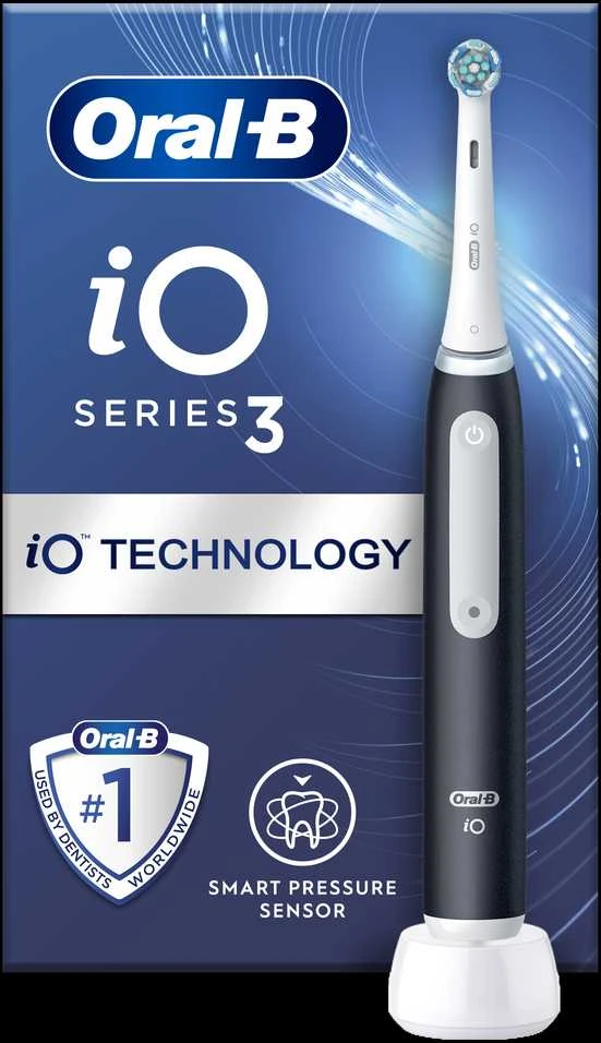 Braun Oral-B iO3 Elektrinis Dantų Šepetėlis Matt Juodas