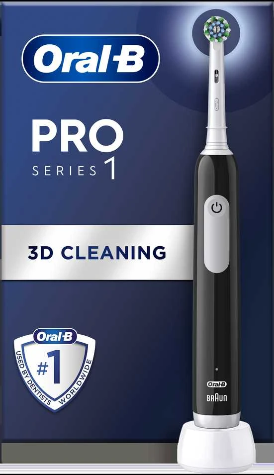 BRAUN D305.513.3 Pro Series 1 juod. Cross Action dantų šepetėlis