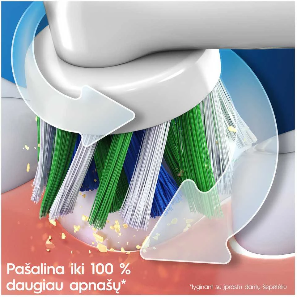 Braun Oral-B | Elektrinis dantų šepetėlis | D103 Vitality Pro | Įkraunamas | Suaugusiems | Šepetėlių skaičius galvutės įeina 1 | Number of teeth brushing modes 3 | Lilac Mist