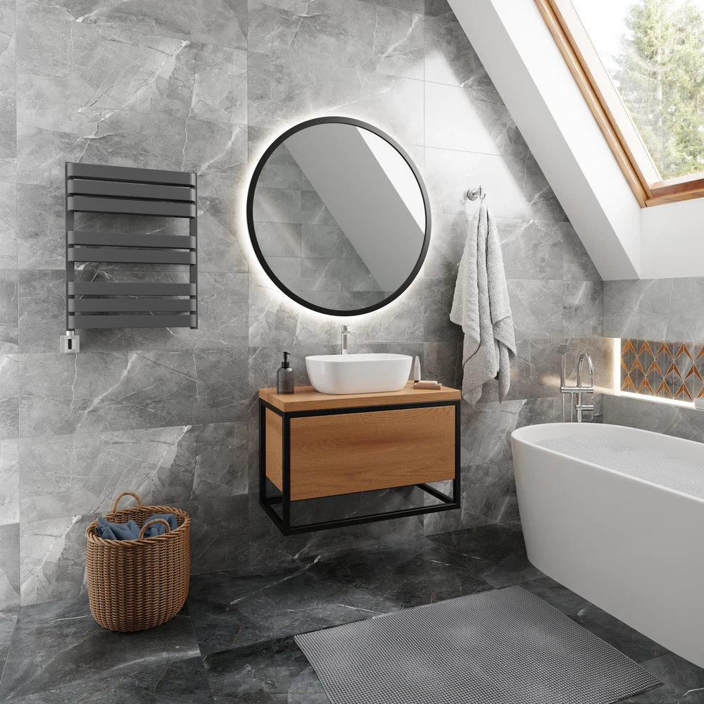 Terma Elektrinis rankšluosčių džiovintuvas WARP T BOLD 50 x 65.5cm