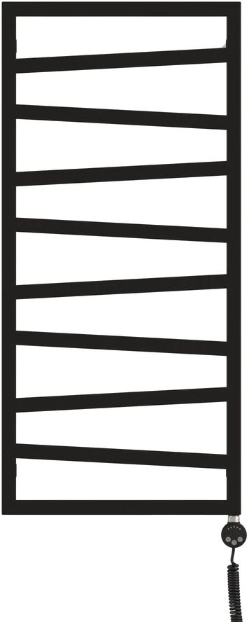 Elektrinis rankšluosčių džiovintuvas Terma ZigZag, metalinė juoda sp., 50 cm x 107 cm, 400 W