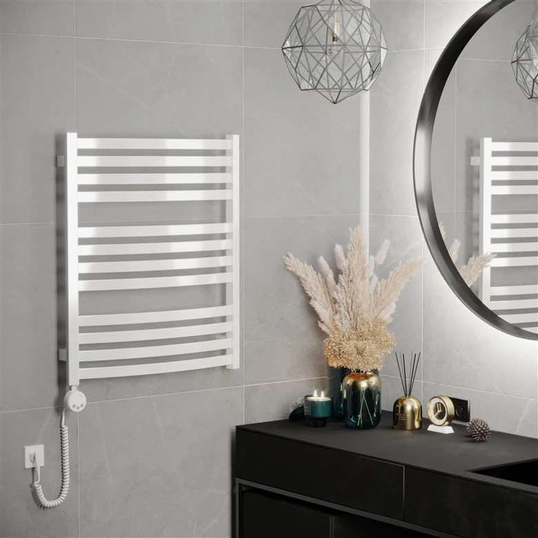 Elektriskais dvieļu žāvētāja stienis Terma D01, ral 9016, 60 cm x 71 cm, 400 W