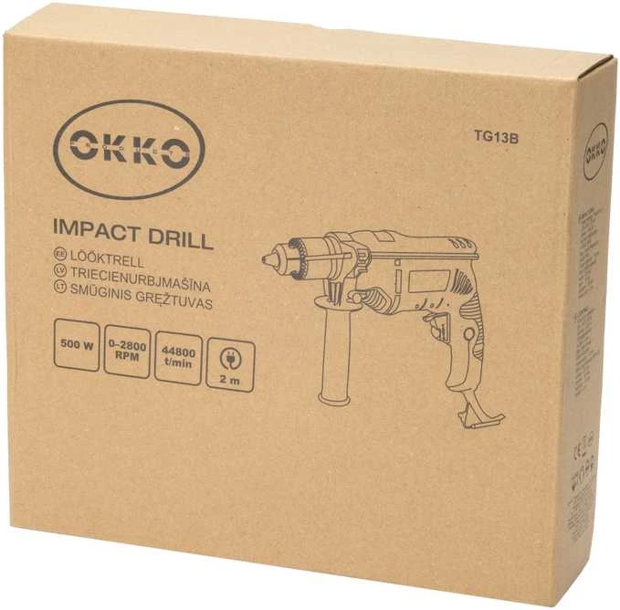 Grąžtas Okko Gręžtuvas Memorysolution IMPACT DRILL TG13B 500W
